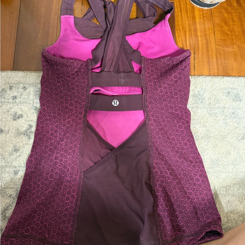 lululemon athletica Women's Pink and Purple Sports Bra